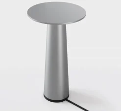 Lix mini batterilampe / bordlampe, frozen silver