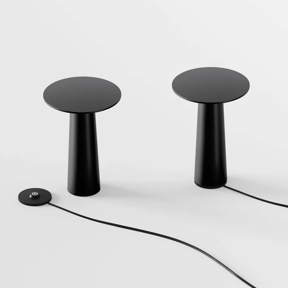 Lix mini batterilampe / bordlampe, jet black