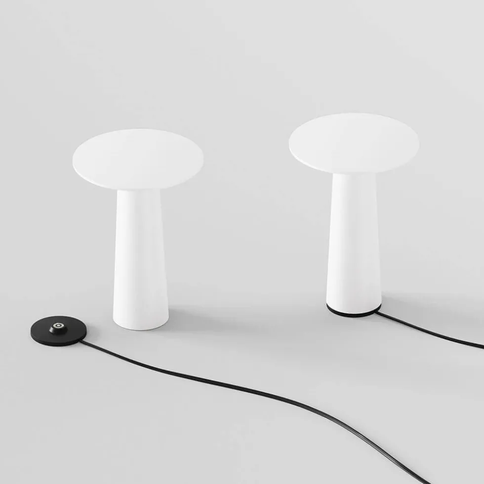 Lix mini batterilampe / bordlampe, pearl white