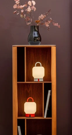 Loome bordlampe / batterilampe, cloudy (hvid)