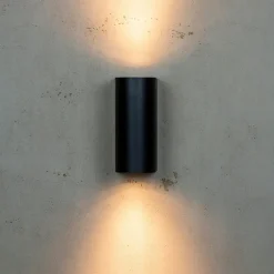 Læsø udendørs up/down væglampe, sort