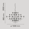 2097/50 lysekrone LED, messing