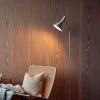 LYSS gulvlampe, børstet aluminium