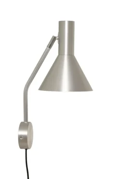 LYSS væglampe, børstet aluminium