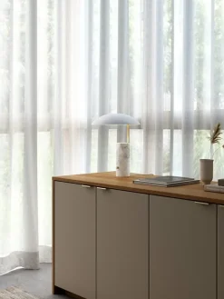 Mademoiselles bordlampe, hvid