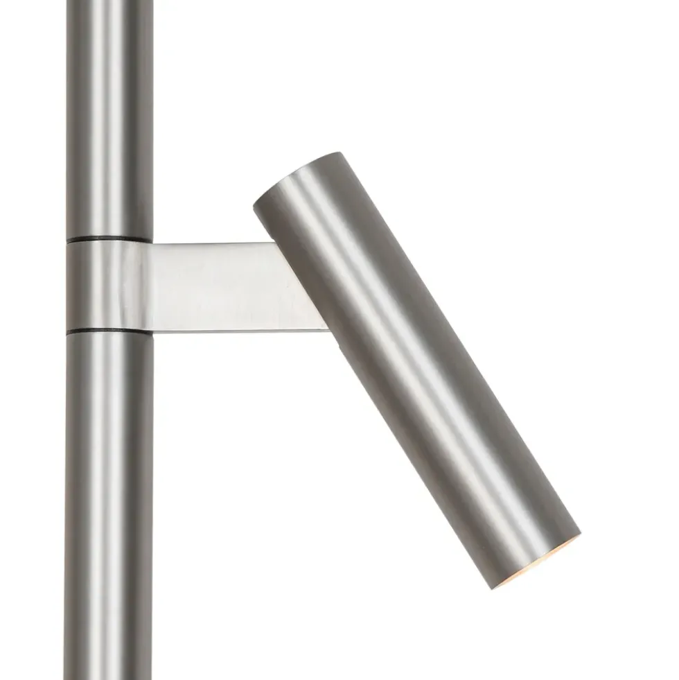 Makoto gulvlampe, satin krom