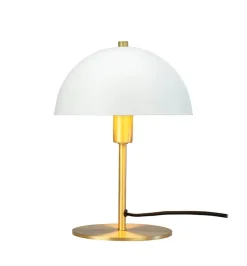 Malmø bordlampe, mat hvid/messing