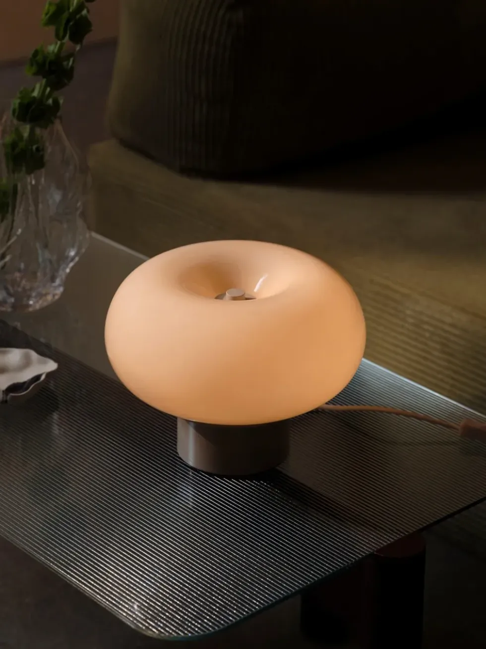 Malti bordlampe, beige