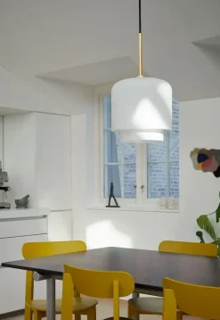 Megumi pendel Ø28, messing/opal