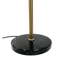 Menton gulvlampe, messing/sort