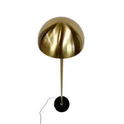 Menton gulvlampe, messing/sort