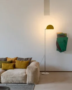 Mezzaluna gulvlampe, gul