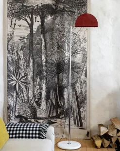 Mezzaluna gulvlampe, rød