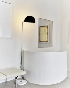 Mezzaluna gulvlampe, sort