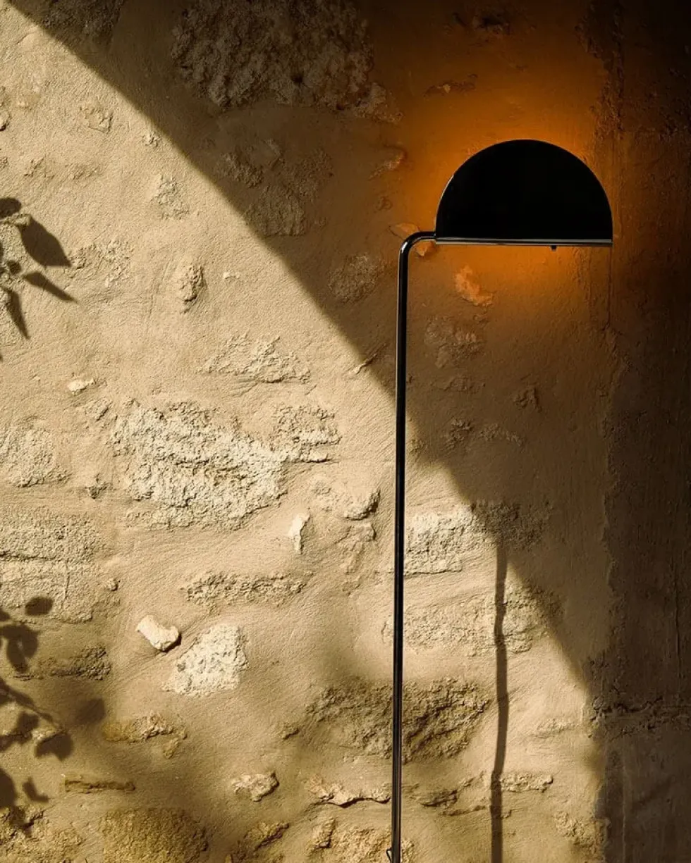 Mezzaluna gulvlampe, sort