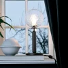 Miira bordlampe, messing/klar