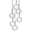 Miira 6 Large pendel, messing/klar