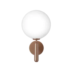 Miira Outdoor væglampe, mørk bronze/opal