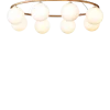 Miira 8 Oval lysekrone, messing/opal