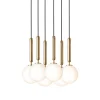 Miira 6 pendel, opal/messing