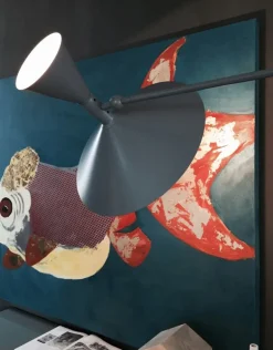 Mini Lampe de Marseille væglampe, grå