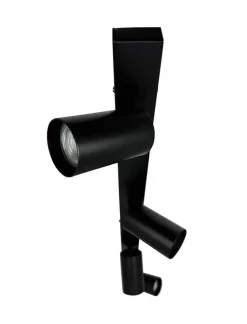Modern skinne med 4 spots, sort