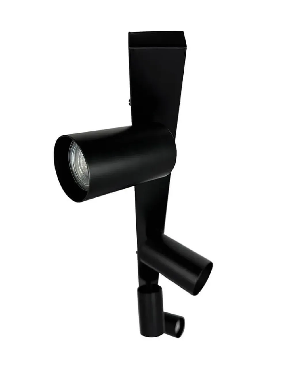 Modern skinne med 4 spots, sort