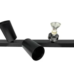 Modern skinne med 4 spots, sort