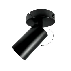 Modern spot / loftlampe, sort