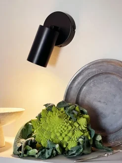 Modern spot / væglampe, sort