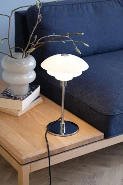 Morph D21 bordlampe, opal/krom