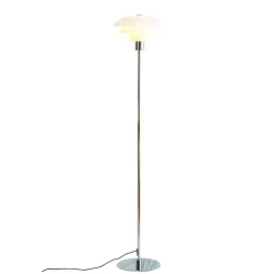 Morph gulvlampe, opal/krom