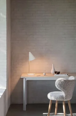 Mosaik bordlampe, hvid