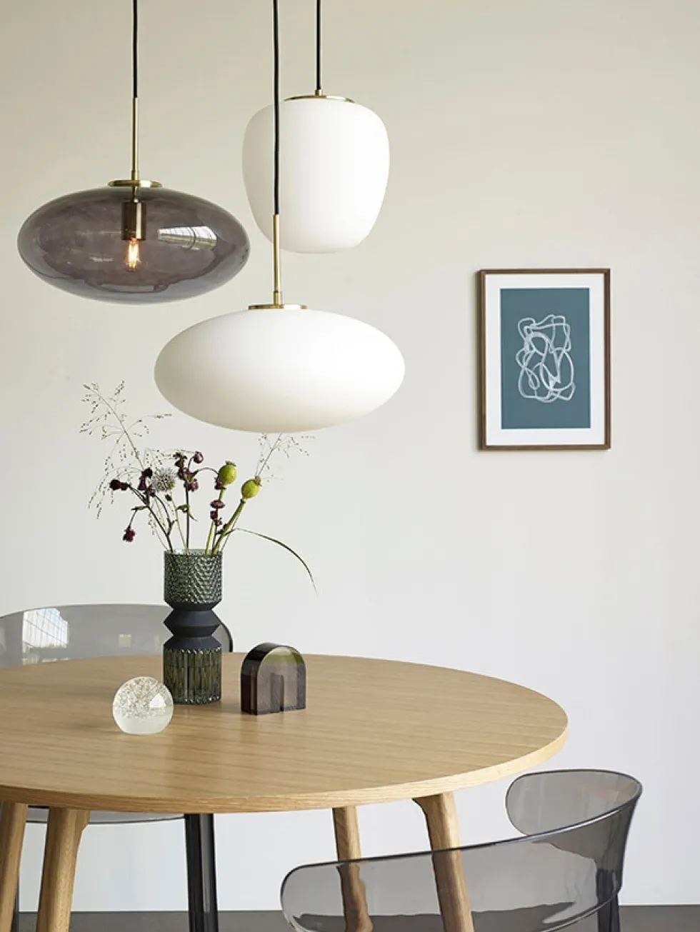 Muse pendel ellipse, hvid