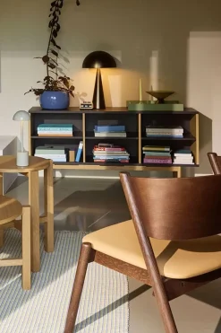 Mush bordlampe høj, bruneret messing