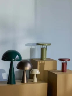 Mush bordlampe høj, mat sort