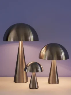 Mush bordlampe høj, nikkel