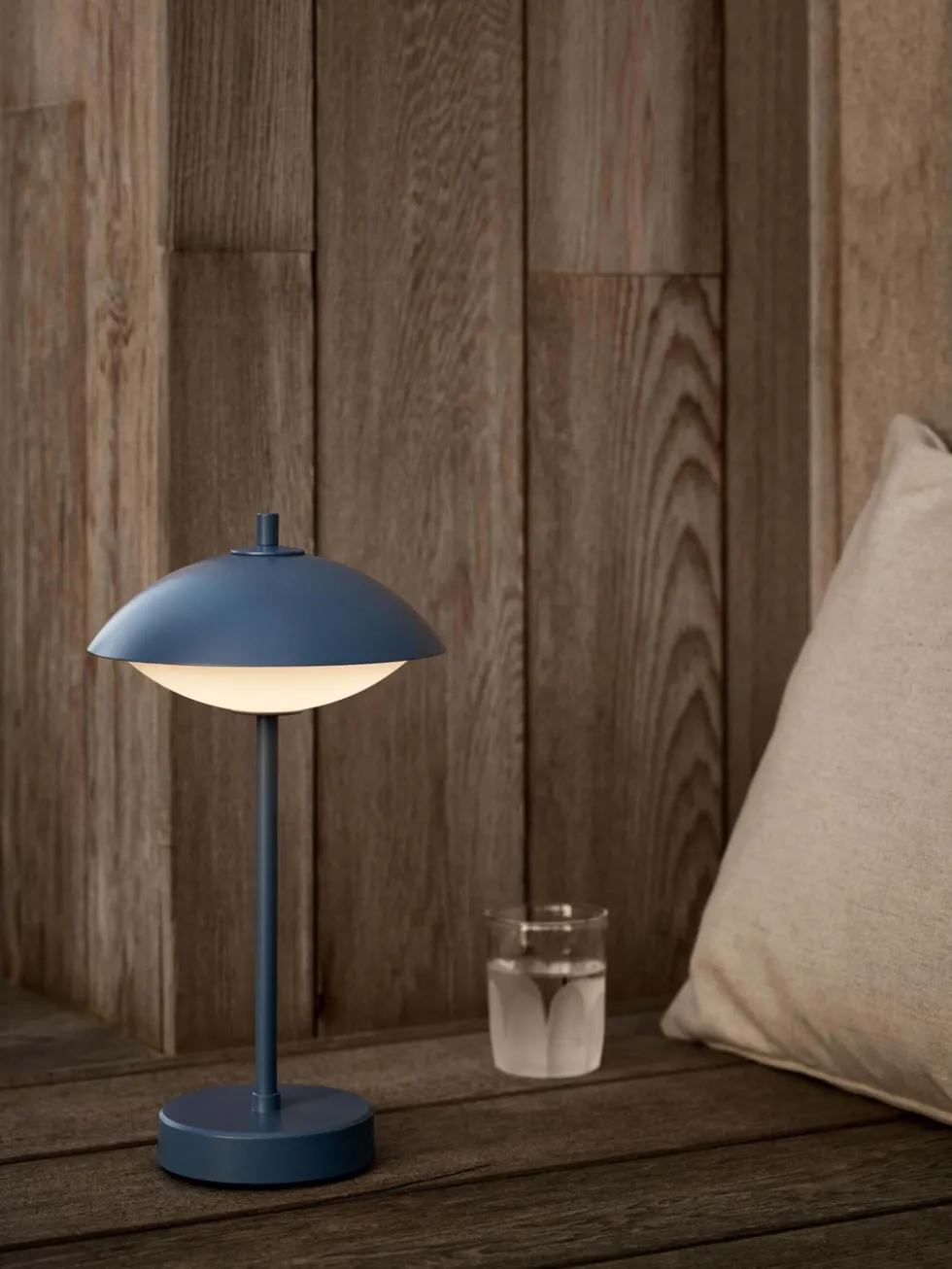 Musling Portable batterilampe / bordlampe, dusk blue
