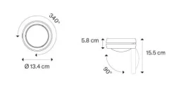 Nautilus loftlampe, sort