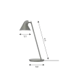 NJP Mini bordlampe, taupe