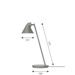 NJP Mini bordlampe, taupe