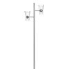 Nocturne F2 Cone gulvlampe, sølv