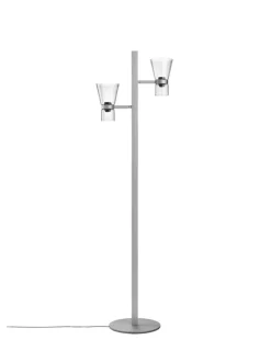 Nocturne F2 Cone gulvlampe, sølv