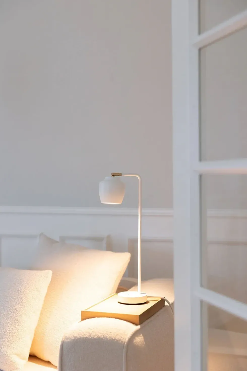 Nola bordlampe, hvid