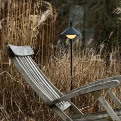 Nova Outdoor havespyd / batterilampe m/lysbold og fjernbetjening