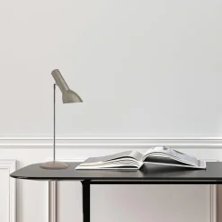 Oblique bordlampe krom, sand
