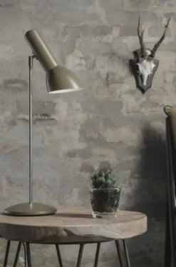 Oblique Bordlampe, olivengrøn