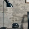 Oblique Bordlampe, petroleumblå