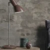 Oblique Bordlampe, teglrød