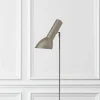 Oblique gulvlampe krom, sand
